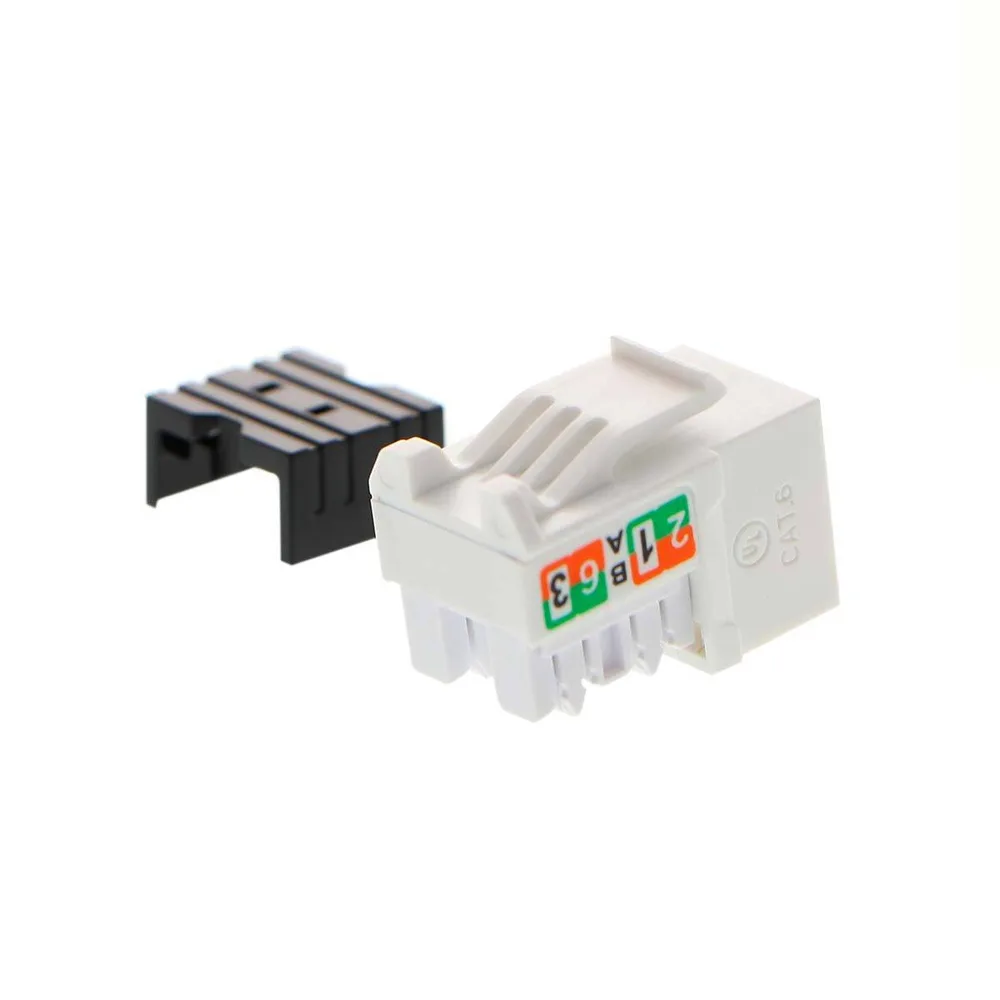 Módulo Keystone jack RJ-45 hembra Cat.6 Sin blindaje - tipo 110, Blanco PCGKJC6TYRJWH NEXXT AW121NXT27