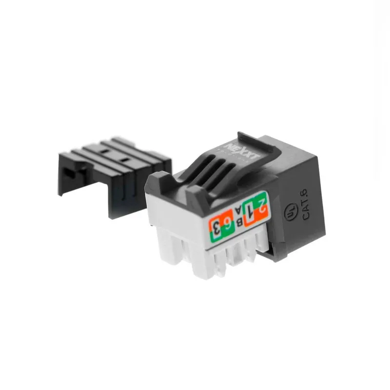 Jack NEXXT PCGKJC6TYRJBK - RJ-45, Negro, Bronce y Niquel, Cat6 AW120NXT24