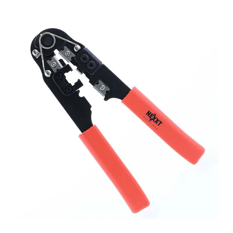 Tenaza metalica con prensa RJ45 - Desforrador para cable UTP, Prensa terminal NEXXT AW250NXT02