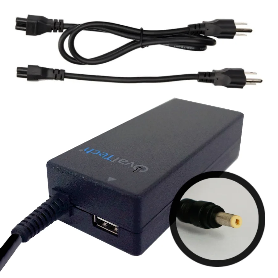 Cargador / Adaptador para Laptop OVALTECH OTAC-E50 de 65W 18.5V-3.5A (4.8*1.7)