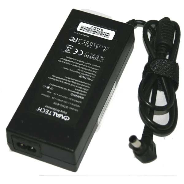 Cargador / Adaptador para Laptop OTAC-E59 OVALTECH de 90W 19.5V-4.74A (6.0*4.4) 19.5V/4.74AH C/Blister + USB
