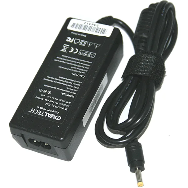 Cargador / Adaptador para Laptop OVALTECH OTAC-E64 de 40W 19V-2.1A (4.0*1.7) 19V/2.1AH