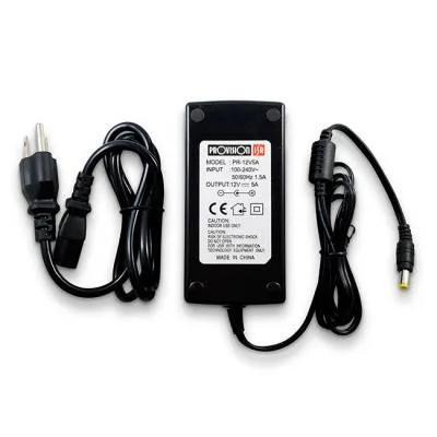 Fuente de poder individual - 12V/5A PROVISION-ISR Negro PR-12V5A