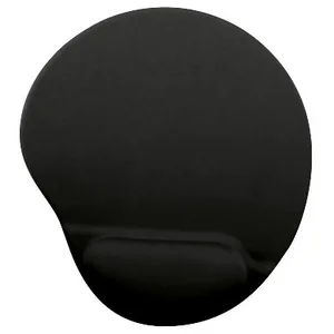 Mouse Pad con Descansa Muñecas - con Gel en la Almohadilla, Ergonómico, Antiderrapante, Amplio: 20.3*24.1*2, Negro, 500074N BROBOTIX