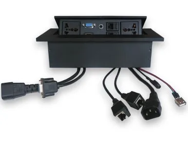 CAJA P/MESA BROBOTIX 005514N - Cat 5, Metal, Negro