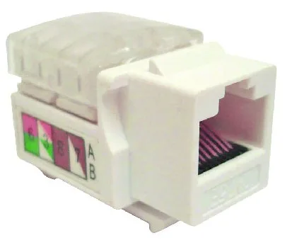 Jack Categoría 6 KEYSTONE Color Blanco (230300) - Brobotix