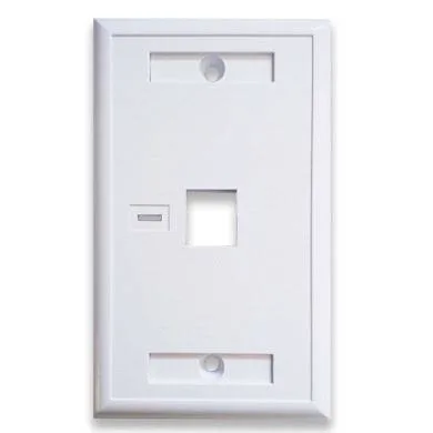 Tapa - Faceplate de 1 Panel para Jack - Universal, Standard, Blanco, Brobotix 251701