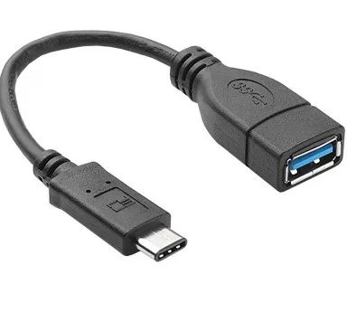 Cable USB - Adaptador OTG Tipo C a USB V3.0, 053161 BROBOTIX Negro