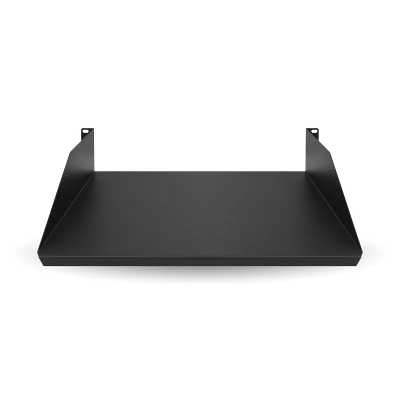 Charola Lisa para Rack 2U X 35 cms BROBOTIX 830733 - Negro, Acero, 20 kg, 2U