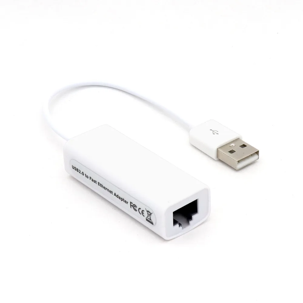 CONVERTIDOR BROBOTIX USB V2.0 A RJ45 - USB, RJ-45, Macho-Hembra, Blanco, 12 cm 497592