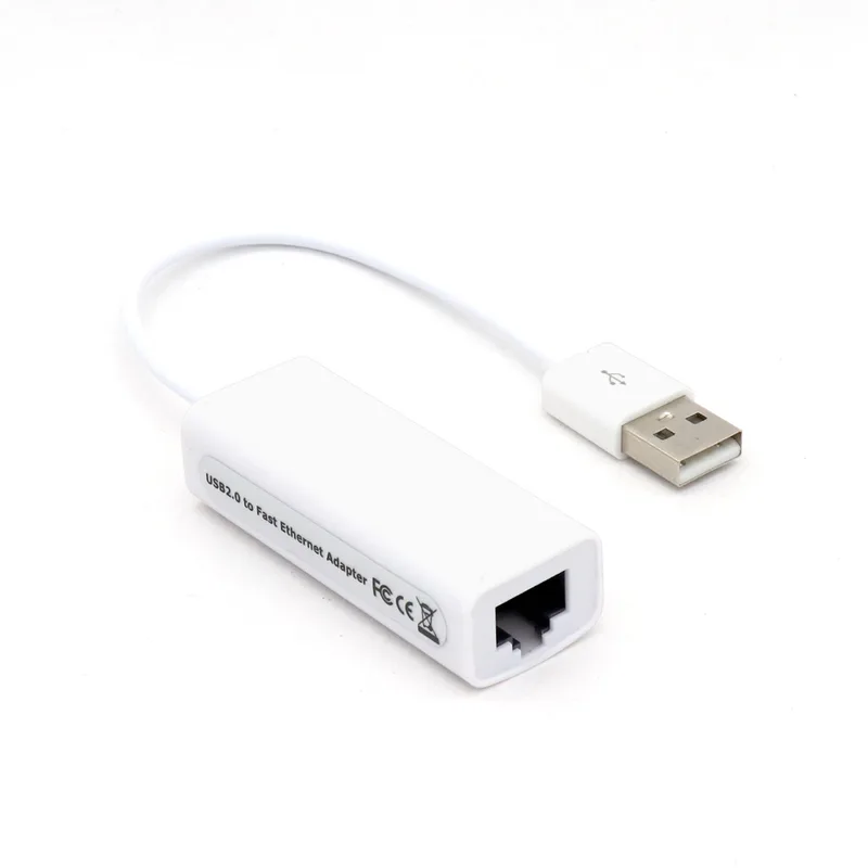 CONVERTIDOR BROBOTIX USB V2.0 A RJ45 - USB, RJ-45, Macho-Hembra, Blanco, 12 cm 497592
