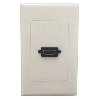 Tapa - Faceplate de 1 Panel con Jack Hdmi Hembra 90 Grados - Universal, Standard BROBOTIX Blanco 163290