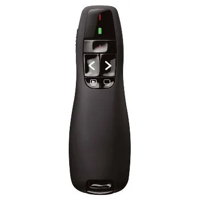 APUNTADOR Y PRESENTADOR LÁSER BROBOTIX R400 - Negro, Inalámbrico/USB, 57 g, 15 m 497356