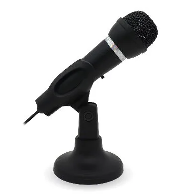 Micrófono - Alámbrico, 1.30 mts, 11 cms, negro, 136483, BROBOTIX Omnidireccional
