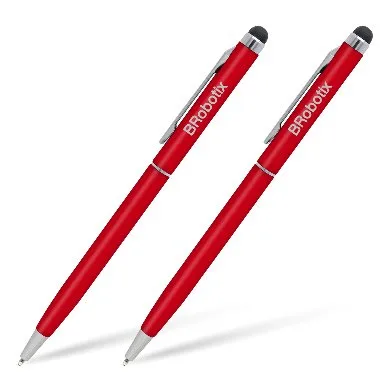 Pluma Stylus Tablet Duopk RJ BROBOTIX 6000427 - Roja Rojo