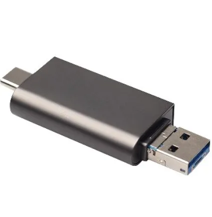LECTOR OTG SD y MICRO SD USB TIPO A - MICRO USB Y TIPO C 6006085 BROBOTIX
