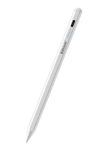Lápiz-Pluma Óptica Activa Digital Stylus - para Tableta, Celular, Pantallas Touch. Universal. Recargable, Larga Duración, BROBOTIX 6006092 Blanco
