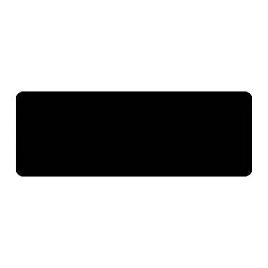 Mousepad Gaming - superficie extra suave y antiderrapante, repelente al agua, bordes cocidos, resistente, 40x90x.03 cms, negro, BROBOTIX 6007105
