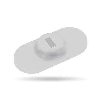 Ancla P/candado de Seguridad K-slot (microsaver) - P/laptop, Tablet, Celular, Tipo Placa C/adhesivo, Color Gris, Brobotix 406290