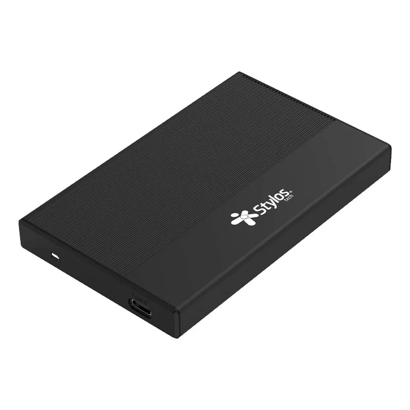 Enclosure Stylos STEN251B 2.5 Pulgadas Interfaz Tipo C - Gabinete para SSD y HDD de 2.5 Pulgadas con un grosor de 9.5 mm Soporta protocolo de