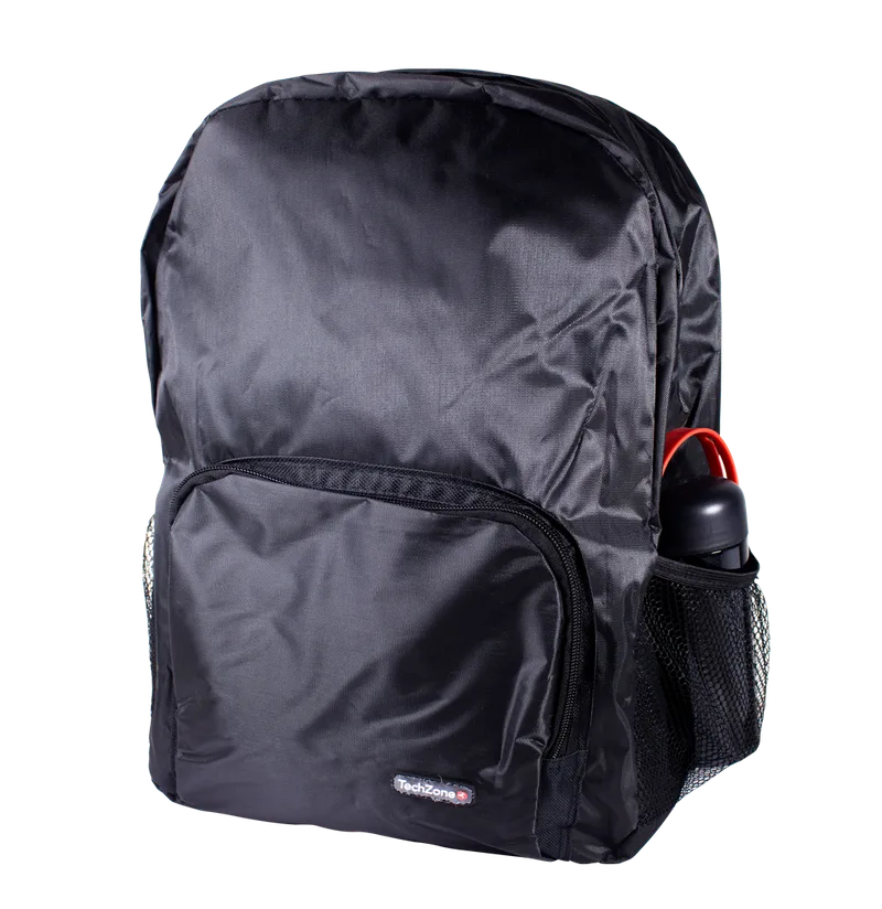 Back pack TechZone Basic - capacidad de 15.6, confeccionado en Nylon. Color negro TZLBP02
