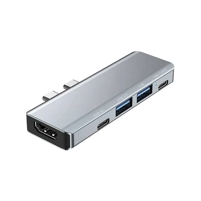 DockStation 5 EN 1 UBP UB52 Hub Adaptador Urban Balance con 5 entradas. Entradas HDMI - USB A y tipo C. Carga máxima PD de 100W. Especial para