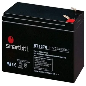 Batería de Reemplazo SMARBITT SBBA12-7 / SBBA7-12 - Negro, 12 V, 7 Ah SMARTBITT