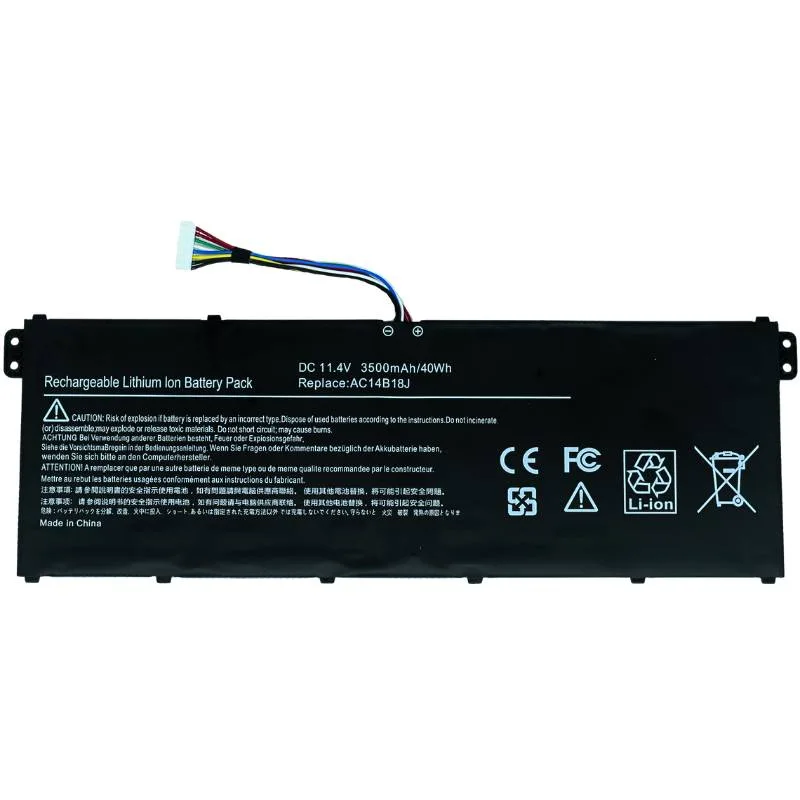 Bateria para computadora marca OVALTECH OTRE3-112 - 11.4V 40Whr OTRE3-112 3 Celdas para Acer Aspire E3-111 - E3-112, E3-112M, E3-721, E5-771,