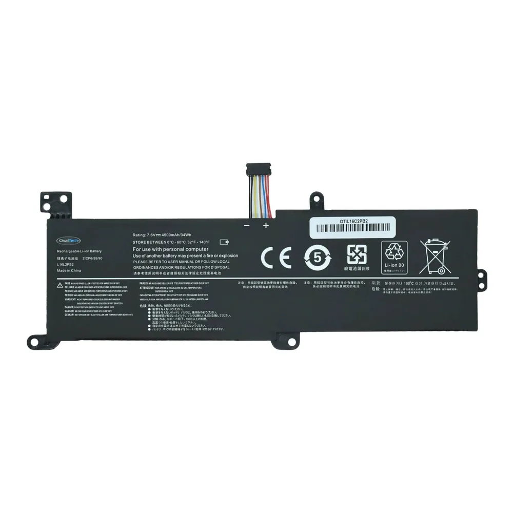 OTIL16C2PB2 Bateria Interna (P) 7.4V para Lenovo IdeaPad 320-15IAP 320-15IKB 320-17IKB IdeaPad S145-14API S145-14IWL L16C2PB2 OVALTECH 4500mAh