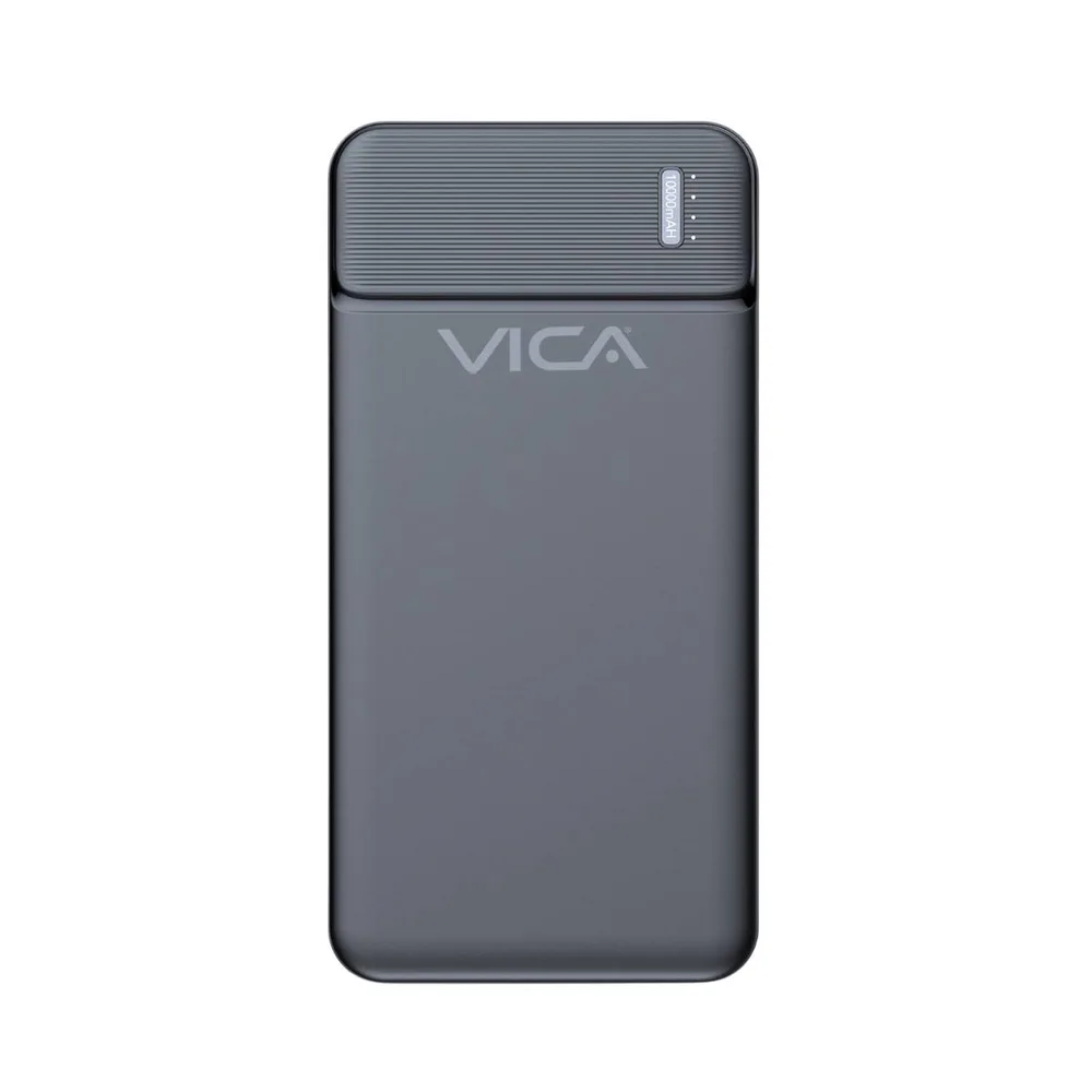 Power Bank VICA 10000 MAH - PUERTO USB 2.0, PUERTO TIPO C, PUERTO MICRO US/ BATERIA DE POLIMERO DE LITIO DE CARGA RAPIDA 10,000 mAh POWER BANK