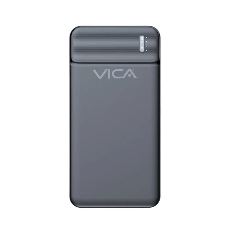 Power Bank VICA 10000 MAH - PUERTO USB 2.0, PUERTO TIPO C, PUERTO MICRO US/ BATERIA DE POLIMERO DE LITIO DE CARGA RAPIDA 10,000 mAh POWER BANK