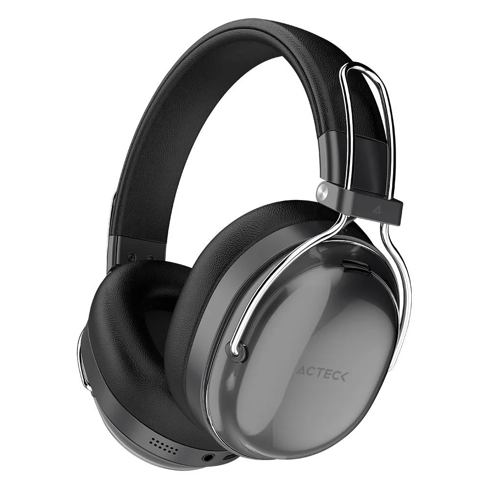 Audífonos Inalámbricos Bluetooth Luxe Pure HP730 Acteck Elite Series Cancelación de ruido activo hibrido - Color Negro. AC-940870