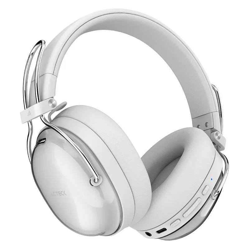 Audífonos Inalámbricos Bluetooth Luxe Pure HP730 Acteck Elite Series Cancelación de ruido activo hibrido - Color Blanco. AC-940887