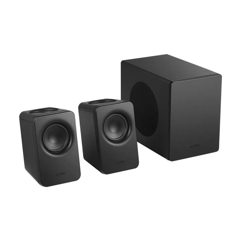 Bocinas Tipo Estudio Dynamic Exact Mini S-PRO BS495 Advanced Series - Sonido Estereo 2.1 Canales Con Subwoofer, Potencia 60w RMS ACTECK 60 W AC-940832