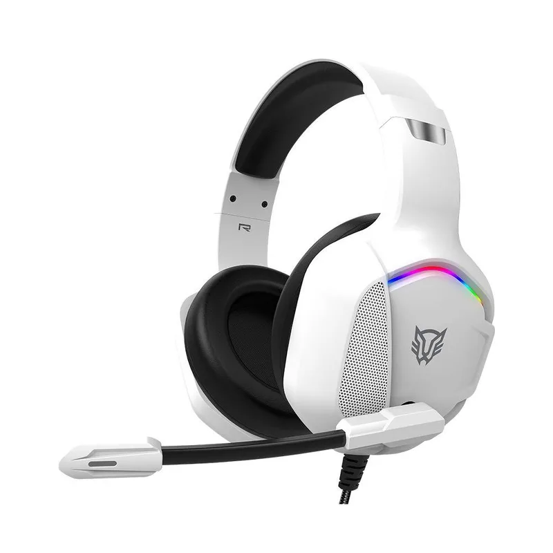 Headset Gaming Alambrico Orphix II HS699 Balam Rush Azender Series Sonido Envolvente - Alta Voces 55mm, Microfono Omnidireccional Blanco BR-941198