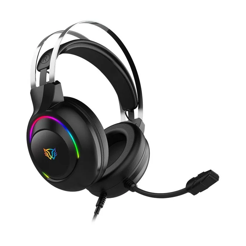 Headset Gaming Alambrico Hesix II HS688 Balam Rush Azender Series Sonido Envolvente - Alta Voces 50mm Negro BR-941204