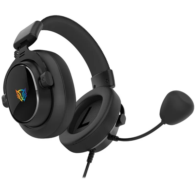 Audífonos Gamer Alámbrico Aviator Expert HA777 Balam Rush Legend Series Sonido Envolvent - 7.1 Canales, Alta Voces 53mm Negro BR-941143