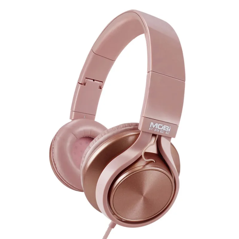 Audífonos Manos Libres On EAR MobiFree MB-02011 METALIC Rosa
