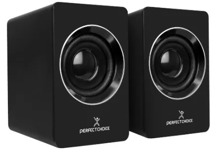 Bocinas para Computadora sonido Estéreo 2.0 Conector USB Mosso | PERFECT CHOICE Negro PC-112914