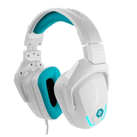 Audifonos Gamer Sonido Potente 7.1 Conexión USB Cloud Pass | VORTRED Blanco/Cian V-930433