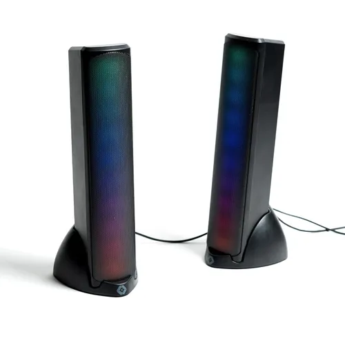 Bocinas Inalámbricas Gamer con Luz RGB - Sonido HQ Transmisión BT Aura | VORTRED 10 W V-930280