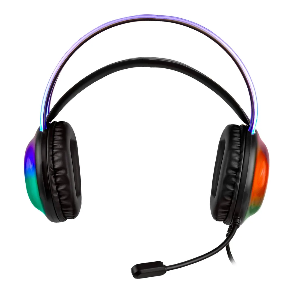 V-930730 Diadema Gamer Alámbrica iluminación RGB Helumo | VORTRED PERFECT CHOICE Negro