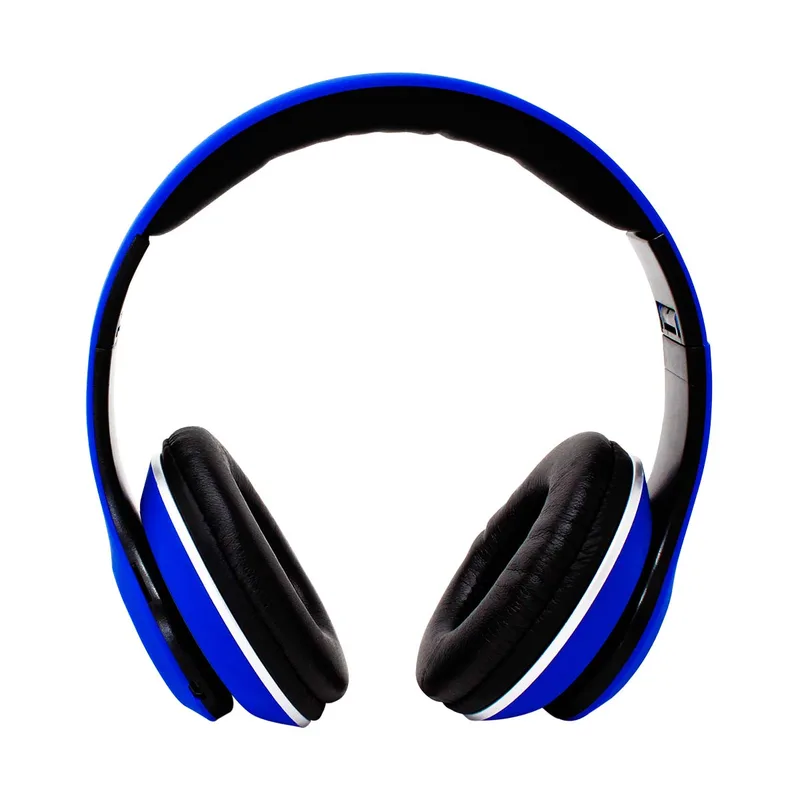 Audifonos Over-ear Bluetooth NBH-01 Sonido Hi-fi 3.5MM Radio FM Micro SD 3.5MML Manos Libres Rubberized Azul NECNON NBH-01 R NCAB0103RZ