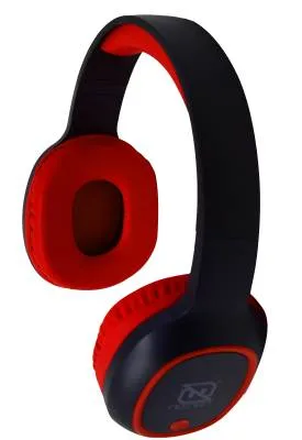 Audifonos Over-ear Bluetooth NBH-04 Pro Alta Potencia Radio FM Micro SD 3.5MML Manos Libres Negro/rojo NECNON NBAB042500