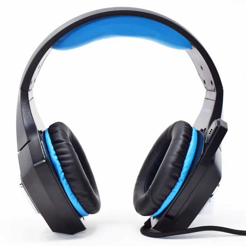 Headset Gaming Over-ear NBHG Dragon Led Alambrico Diadema Flexible con Vibracion Microfono 3.5MM Usb PC Consolas Celular C/adaptador Azul NECNON