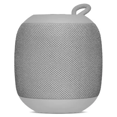 Bocina Bluetooth - Inalambrica, Recargable, Stereo C/radio FM, Lector Usb, Micro Usb, 3.5 MM, Redonda, Portatil, Antideslizante, Gris, Brobotix