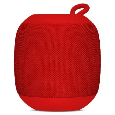 Bocina Bluetooth - Inalambrica, Recargable, Stereo C/radio FM, Lector Usb, Micro Usb, 3.5 MM, Redonda, Portatil, Antideslizante, Rojo, Brobotix