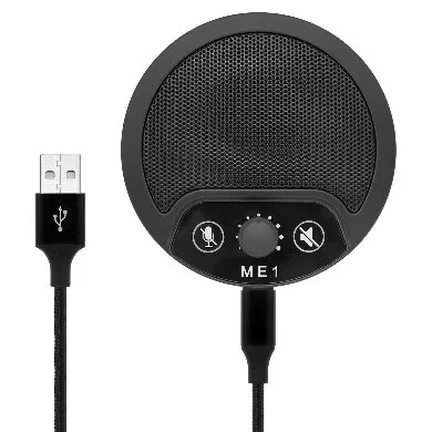 Micrófono Omnidireccional para PC - USB BROBOTIX 6000359, 20 - 20000 Hz, Alámbrico, .90 M, Negro