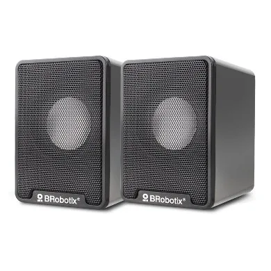 Bocina Alambrica - Stereo, Usb + 3.5 MM, C/control de Volumen, Antideslizante, de Escritorio, P/pc/laptop, Negro Brobotix 963937