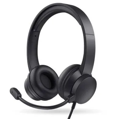 Audífono Diadema Usb V2.0 - Ultrasuave con Micrófono Y Cancelacion de Ruido, 406054 Brobotix Negro